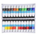 Aquarelle pigment outils de peinture professionnels fournitures d'art pour peintre24 couleurs