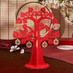 Arbre du nouvel an chinois avec pendentifs arbre porte - bonheur traditionnel feng shui m