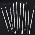 Argent - couteau de sculpture en argile en acier inoxydable, outils de modélisation artisanat en céramique, ... Argent - couteau de sculpture en argile en acier inoxydable, outils de modélisation artisanat en céramique, ...