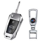 Argenté1 - nouveau alliage de zinc voiture clé housse pour audi a3 8p 8v a4 b7 b8 b5 b9 a1 a5 q7 q5 a6 ... Argenté1 - nouveau alliage de zinc voiture clé housse pour audi a3 8p 8v a4 b7 b8 b5 b9 a1 a5 q7 q5 a6 ...
