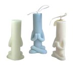Aromath�rapie bougie cire coul�e douce die m�ditation cr�ative pose mod�les diy artisanat pochoir en ...