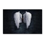 Art mural avec ailes d'ange, impressions sur toile avec plumes d'ange, peintures créatives pour décor ... Art mural avec ailes d'ange, impressions sur toile avec plumes d'ange, peintures créatives pour décor ...