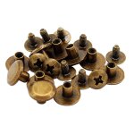 Attache de sangle de ceinture en cuir, artisanat en cuir, vis, goujons, ruban, 10 pi�ces