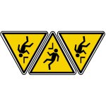 Attention a la t�te (3fois 10x9cm) - sticker / autocollant