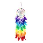 Attrape - rêves colorés attrape - rêves faits a la main arc - en - ciel traditionnel plume hangin Attrape - rêves colorés attrape - rêves faits a la main arc - en - ciel traditionnel plume hangin