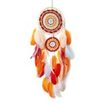 Attrape - rves plumes colores dream catcher pour chambre a coucher dream catcher fait a la main pour ...