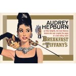 Audrey hepburn - breakfast at tiffany's - affiche / poster envoi en tube