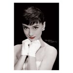 Audrey hepburn - red lips - affiche / poster envoi en tube