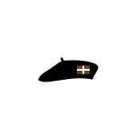 Autocollant basque bret stickers adhesif - taille : 8 cm - couleur : vert