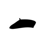 Autocollant bret stickers adhesif - taille : 8 cm - couleur : noir