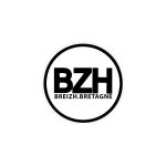 Autocollant breton breizh sticker rond logo 1 - 1 bretagne - taille : 17 cm - couleur : rose