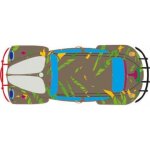 Autocollant coccinelle voiture dos jungle sticker adhesif - taille : 12 cm