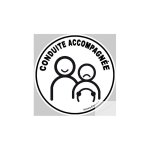 Autocollant conduite accompagnee stress ado Autocollant conduite accompagnee stress ado