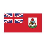 Autocollant drapeau bermuda bermudes sticker flag - taille : 8 cm