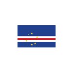 Autocollant drapeau cape verde cap - vert sticker flag - taille : 4 cm