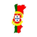 Autocollant drapeau portugal portugal sticker drapeau carte adhsif flag map - taille : 8 cm