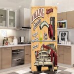 Autocollant de gel de rfrigrateur auto - adhsif de proximit de voiture rtro, art pour les enfants, ...