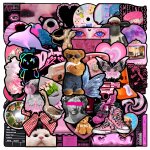 Autocollant graffiti diy sticker (1 pi�ce) barbie rose