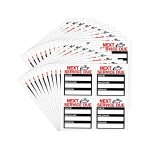 Autocollants de rappel de vidange d'huile - 120 etiquettes d'entretien electrostatiques