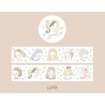 Autocollants de scrapbooking, bande adh�sive d�corative, dessin anim� mignon ins, 5m, 1 pi�ce / lot