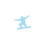 Autocollant snowboard sticker ski couleur bleu ciel logo 1 - taille : 8 cm Autocollant snowboard sticker ski couleur bleu ciel logo 1 - taille : 8 cm