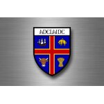 Autocollant sticker adhesif drapeau blason ville souvenir adelaide australie