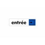 Autocollant sticker adhesif signalisation plaque porte panneau entree