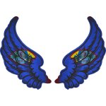 Autocollant sticker ailes biker motard drapeau pays gu guam