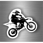 Autocollant sticker biker moto casque circuit motard macbook cross mototcross r3