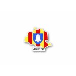 Autocollant sticker carte drapeau departement exterieur ariege