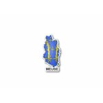 Autocollant sticker carte drapeau departement exterieur meuse