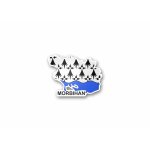 Autocollant sticker carte drapeau departement exterieur morbilhan