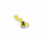 Autocollant sticker carte drapeau departement exterieur nord