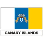 Autocollant sticker drapeau canaries