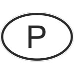 Autocollant sticker drapeau oval code pays voiture moto portugal portugais p