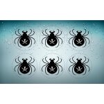 Autocollant sticker fete deco halloween macbook voiture araignee fenetre enfant