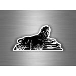 Autocollant sticker lion jungle decoration tuning voiture moto mural animaux r1