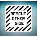 Autocollant sticker macbook voiture avion aviation aeroport rescue other side no