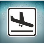 Autocollant sticker macbook voiture avion aviation atterrissage aeroport piste