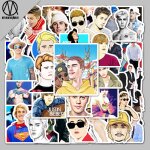 Autocollants, stickers pour ordinateur portable, dcorations de fte pour enfants - 51 justin bieber ...