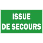 Autocollant sticker porte magasin commerce bureau issue de secours panneau