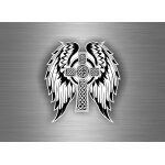 Autocollant sticker tuning voiture moto croix celtique breton bretagne drapeau i