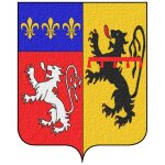 Autocollant sticker vinyle voiture adhesif armoirie france blason rhone 69