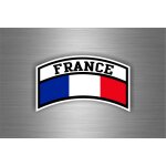 Autocollant sticker voiture aviation drapeau france francais opex militaire