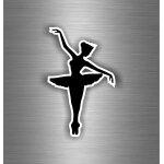 Autocollant sticker voiture chambre enfant danse danseuse ballerine mural r1