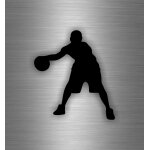 Autocollant sticker voiture chambre enfant decoration joueur basket basketball