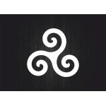 Autocollant sticker voiture drapeau celte bretagne triskel triskele celtique
