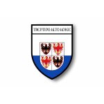 Autocollant sticker voiture moto blason ville drapeau italie trentino alto adige