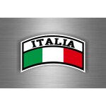 Autocollant sticker voiture moto drapeau italie italia aviation militaire
