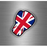 Autocollant sticker voiture moto gant de boxe drapeau jdm uk anglais royaume uni